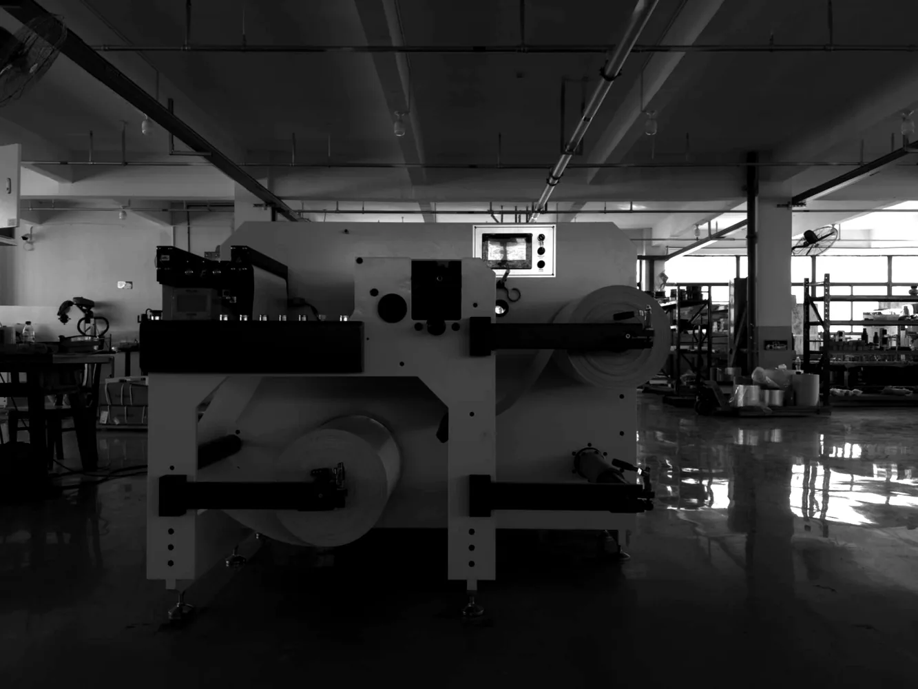 MWA-370H label slitting rewinding machine for narrow web label converting