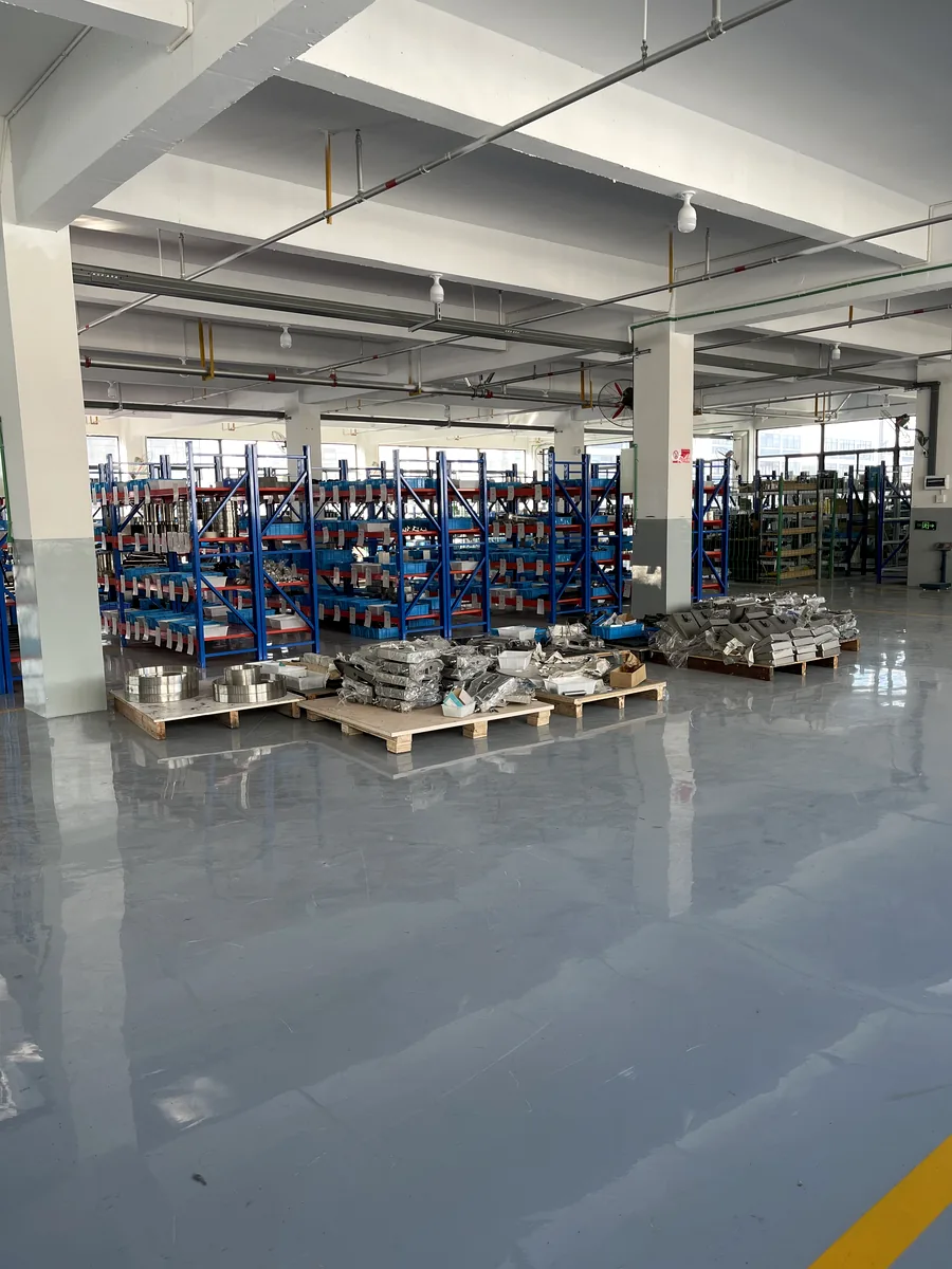 MWELLPACK warehouse area for label machine parts and materials